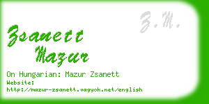 zsanett mazur business card